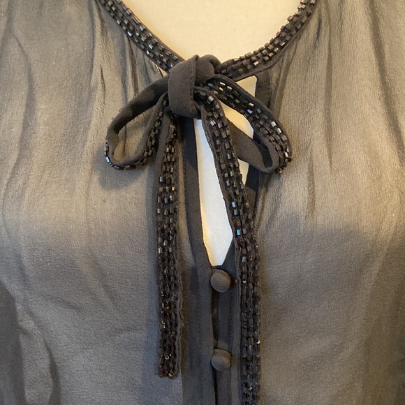 Josie Sheer Silk Blouse - Picture 2 of 9